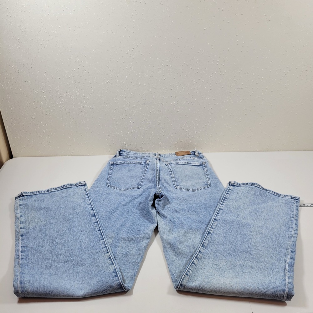 BKE Andi Wide Leg Jeans Womens 25x34 Blue Excellent Mid Rise Slim Fit Denim - Picture 2 of 11